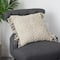 18" Bohemian Fringed Woven Macramé Pillow Cover
